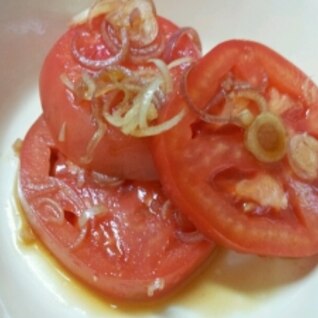 トマトとみょうがの簡単マリネ